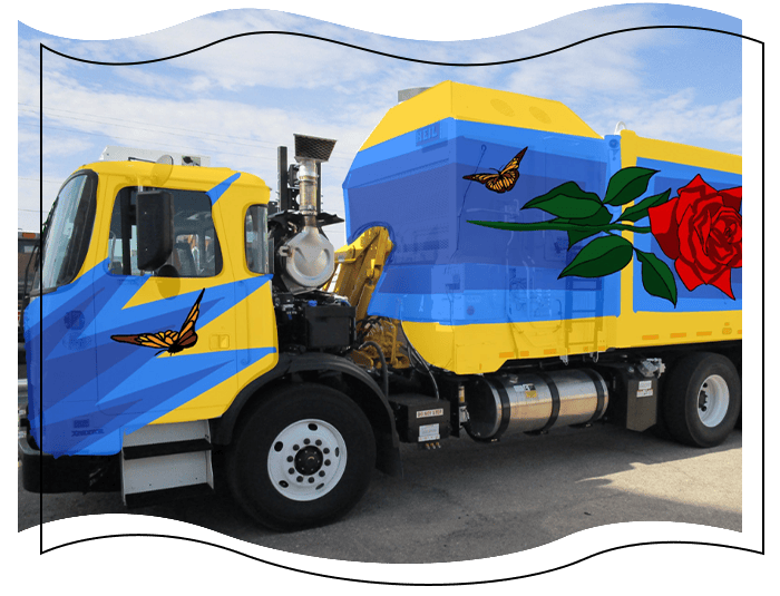 Painted ESD truck